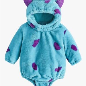 Blue and Purple Sully Monsters Inc Costume Onesie 3-6 months